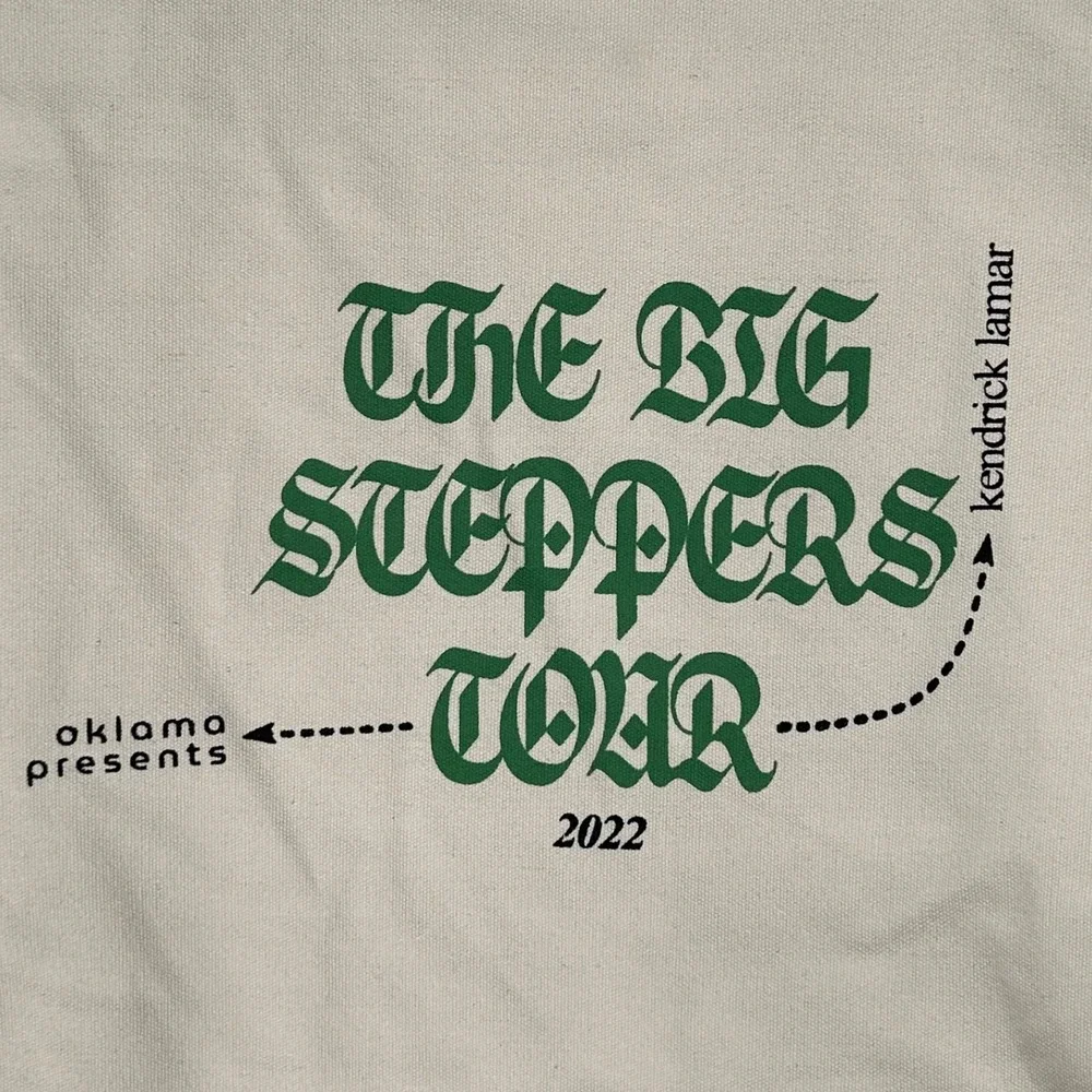 Kendrick Lamar The Big Steppers Tour 2022 Canvas Tote Rich Spirit Broke Phone